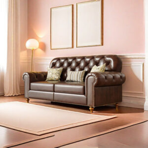 64.96'' Leather Match Sofa