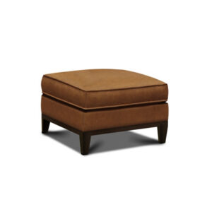 Akansha 26'' Genuine Leather Rectangle Standard Ottoman