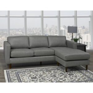 Boettcher 88" Wide Genuine Leather Right Hand Facing Sofa & Chaise
