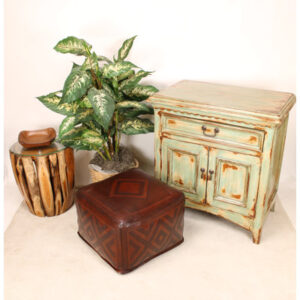 Bogic Leather Ottoman
