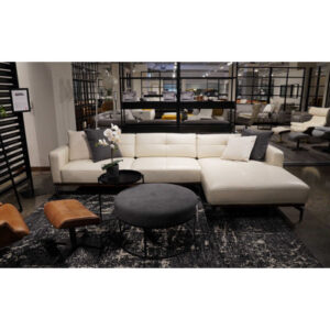 Chura 121'' Wide Genuine Leather Modular Sofa & Chaise