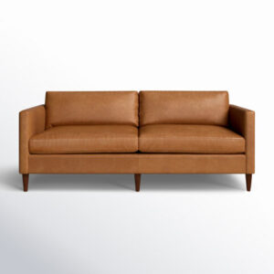 Clifford 87" Genuine Leather Custom Sofa