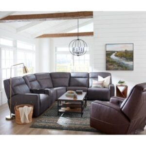 Closeout Dextan Leather Sectional Collection Created For Macys