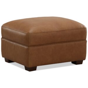 Korder Leather Ottoman, Created for Macy's - Tumbleweed