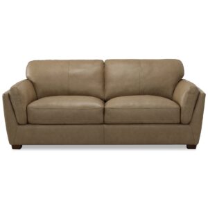 Korder Leather Sofa, Created for Macy's - Buff