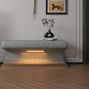 Leather Bench Entryway Shoe Bench Upholstered Ottoman With LED Sensor Ligh, PU End Of Bed Bench Modern Bedside Bench Padded Ottoman Bench For Living R
