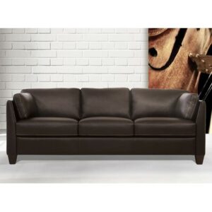 Mattia 81" Genuine Leather Flared Arm Sofa