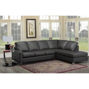 Preesall 107" Wide Genuine Leather Right Hand Facing Sofa & Chaise