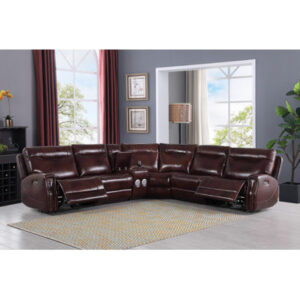Shantanae 6 - Piece Leather Sectional