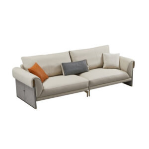 107'' Genuine Leather Extra Long Sofa