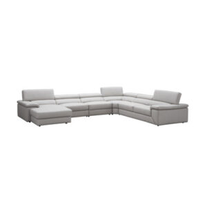 155" Wide Genuine Leather Sofa & Chaise