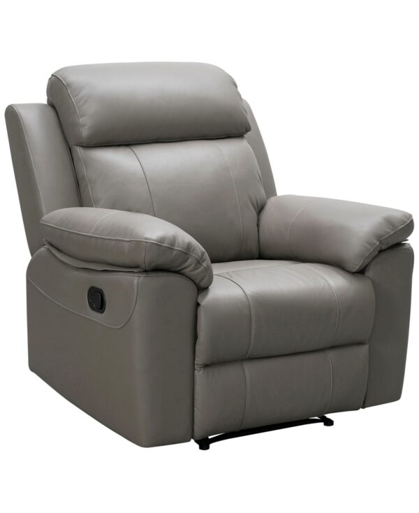 Abbyson Living 39" Leather Manual Recliner - Gray