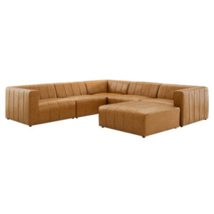 Bartlett Vegan Leather 6-Piece Sectional Sofa by Modway