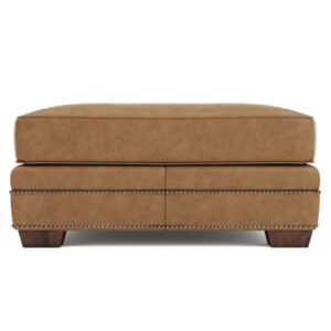 Bernhardt Grandview Leather Ottoman