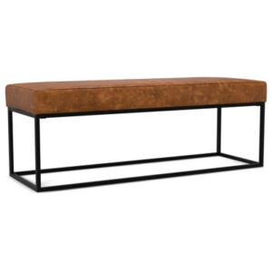 Candice Leather Ottoman