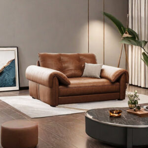 Comfortable vintage leather sofa