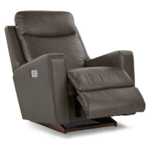 Emmons Power Leather Rocking Recliner with Power Headrest and Lumbar