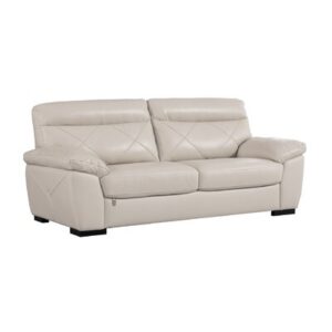 Gladdy 83" Genuine Leather Pillow Top Arm Sofa