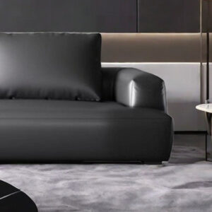 Italian style simple sofa leather matching