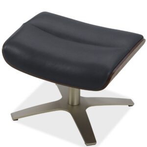 Janer 22" Leather Ottoman, Created for Macy's - Black