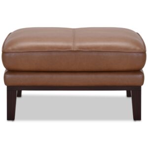 Kettner 32" Leather Ottoman, Created for Macy's - Russet