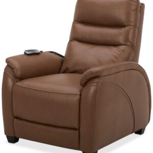 Korbin 33" Zero Gravity Leather Recliner, Created for Macy's - Saddle