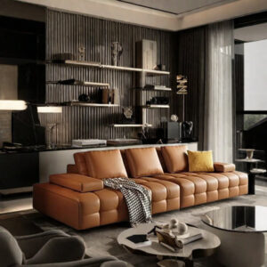 Modern Simple Leather Art Sofa