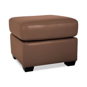 Orid Leather Ottoman, Created for Macy's - Biscotti (Special Order)