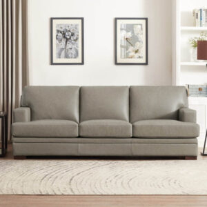 Waldwick Top Grain Leather Sofa Couch