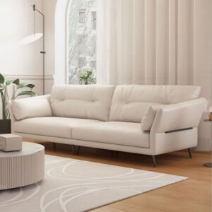 108.27" Genuine Leather Modular Sofa cushion couch