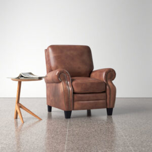 Alegna 41.75" Wide Genuine Leather Manual Club Recliner