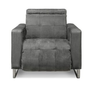 Casino Royale 35" Wide Genuine Leather Power Club Recliner