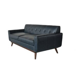 Eskander 78'' Genuine Leather Square Arm Sofa with Reversible Cushions