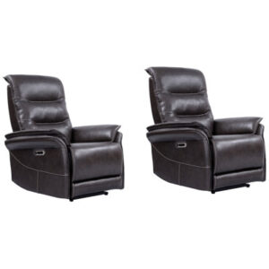 Glenndora 35" Leather Zero Gravity Power Recliner with Adjustable Headrest - Powered By Freemotion Two Pack