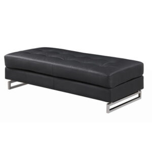 Global United Genuine Leather Ottoman