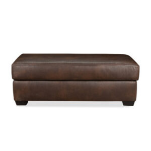 Leather Ottoman And A Half