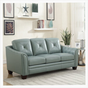 Modern Tufted Leather Sofa