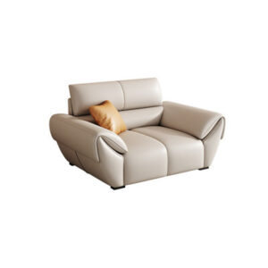 Modern minimalist leather sofa