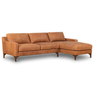 Sorrento Full-Grain Genuine Italian Leather Sectional