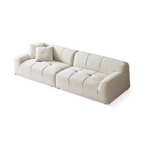 100% Polyester + Solid Wood Leather Modular Sofa cushion couch