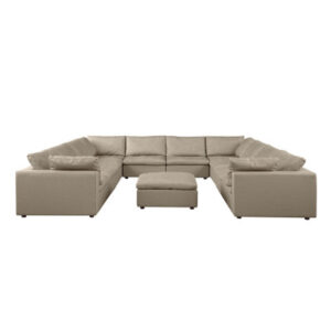 11-Piece Sectional - Upholstered In Top-Grain Italian Leather