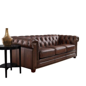 88" Top Grain Leather Sofa Couch