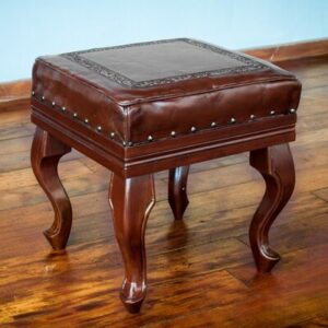 Aili Artisan Leather Ottoman