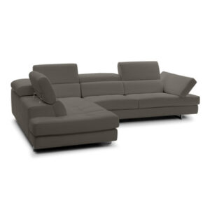 Alice Italian 115" Top Grain Leather 2-Piece Sectional