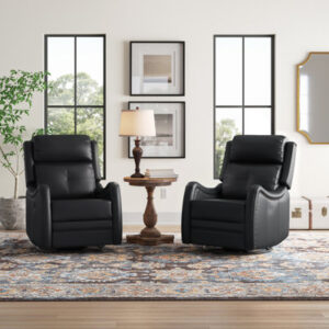 Amaty 28.3" Wide Genuine Leather Manual Standard Recliner
