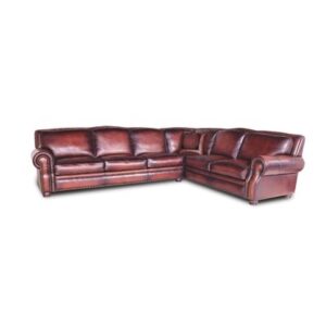 Bethesda 114" Wide Genuine Leather Right Hand Facing Corner Sectional