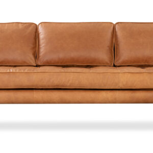 Brando 74" Leather Sofa, Milano Russet