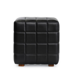 Briar Leather Ottoman