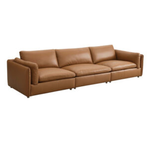 Brighton Top Grain Leather 3 Pieces Modular Sectional
