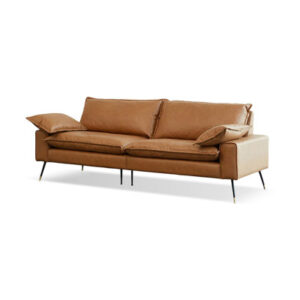 Buff Microfiber leather Modular Sofa cushion couch